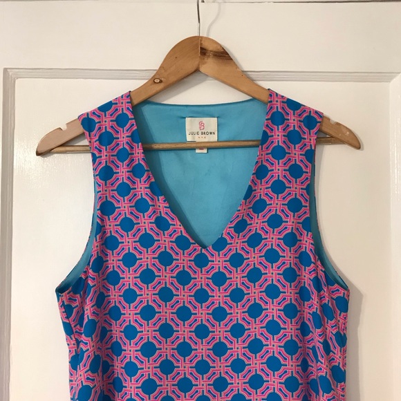 Julie Brown Silk Flounce Dress- Size 2 - Picture 2 of 5